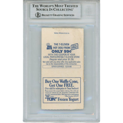 Emmitt Smith Dallas Cowboys Autographed Slabbed Ticket Stub (4 TD Inscription)