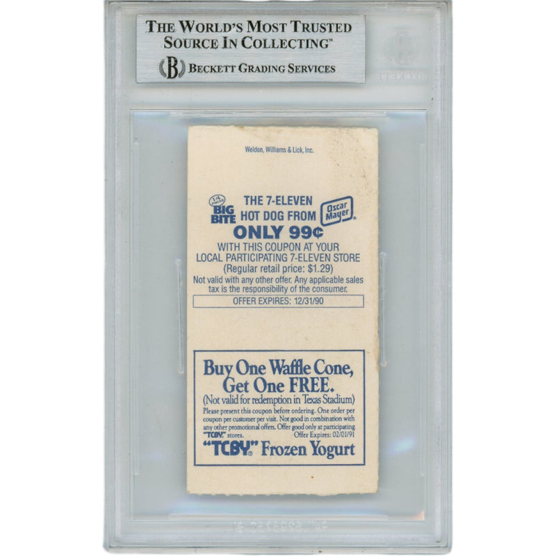 Emmitt Smith Dallas Cowboys Autographed Slabbed Ticket Stub (4 TD Inscription)
