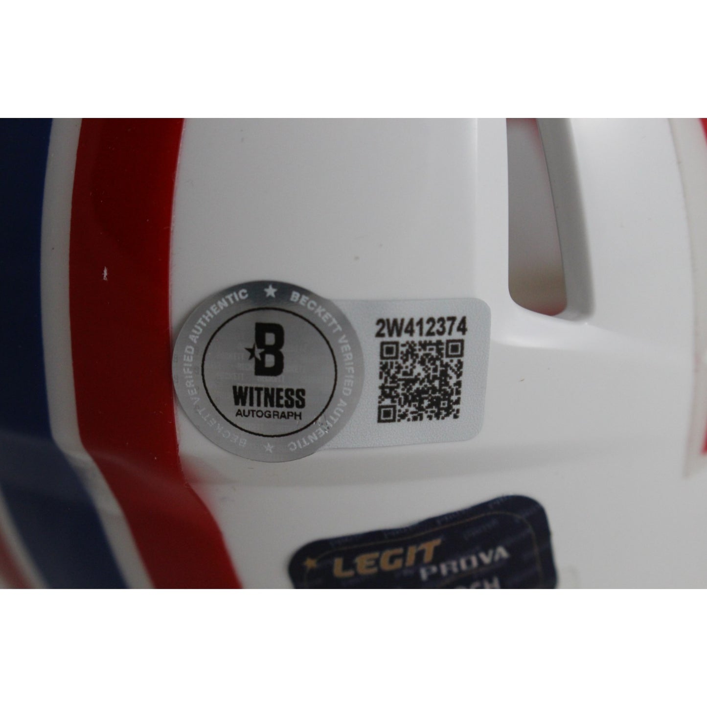 Warren Moon Signed Houston Oilers Throwback Mini Helmet HOF