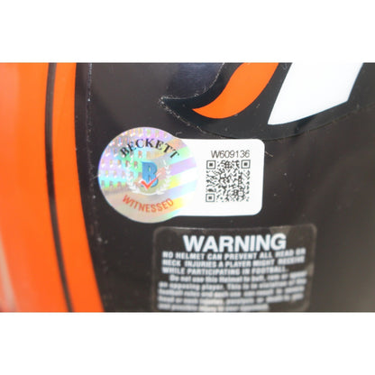 John Elway Signed Denver Broncos Mini Helmet (BAS)