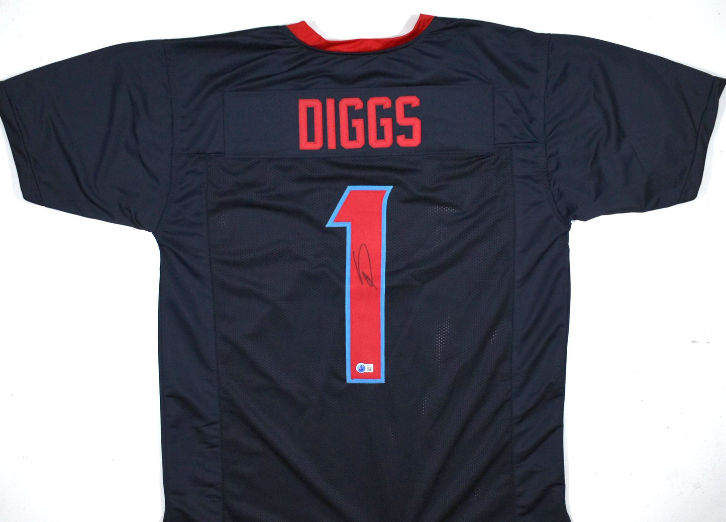 Stefon Diggs Autographed Blue Alternate Custom Jersey