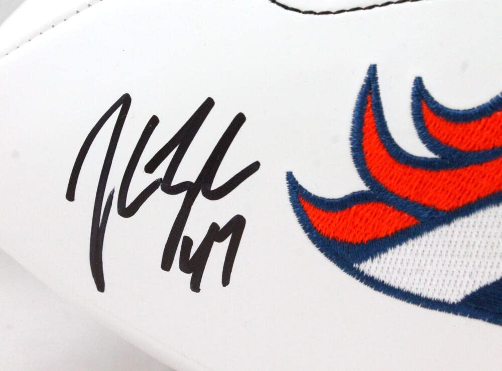John Lynch Autographed Denver Broncos Wilson Logo Football