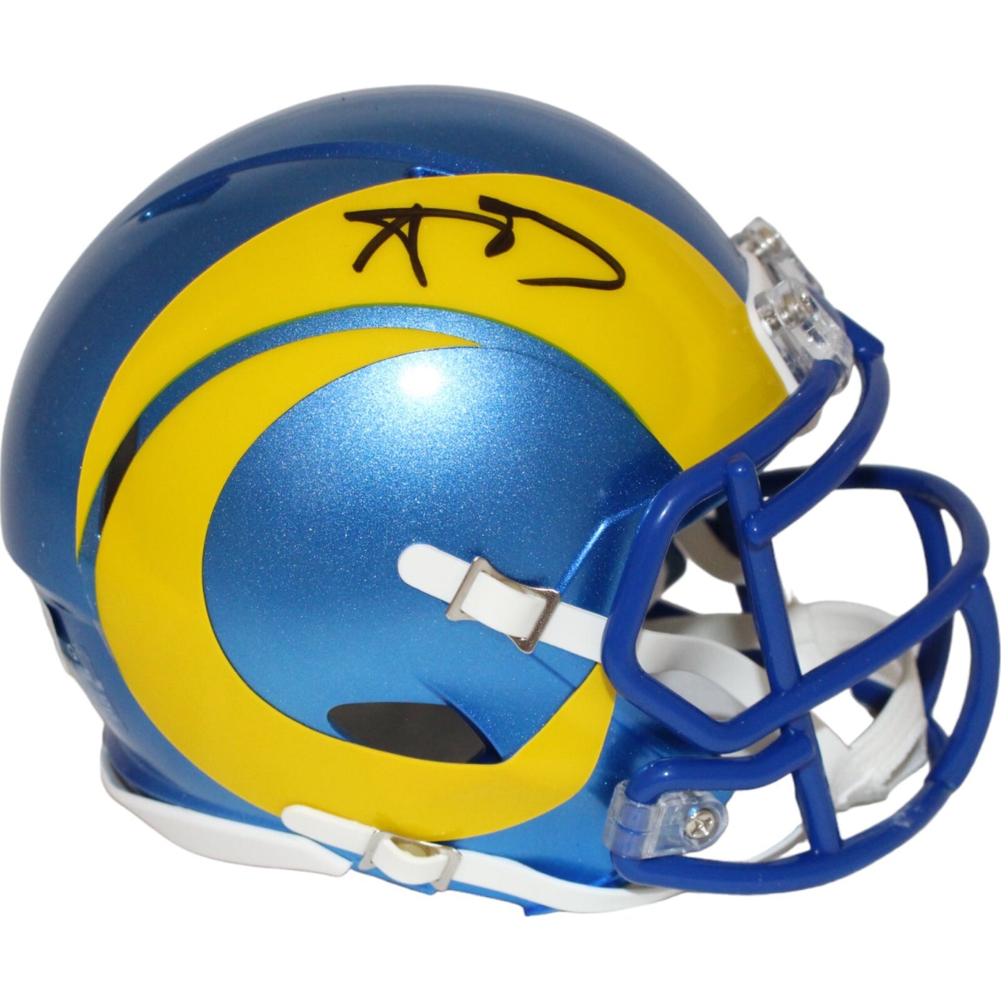 Aaron Donald Los Angeles Rams Autographed Speed Mini Helmet Beckett