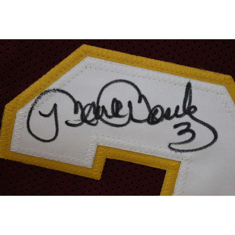 Mark Mosley Autographed Custom Red Football Jersey (Beckett COA)