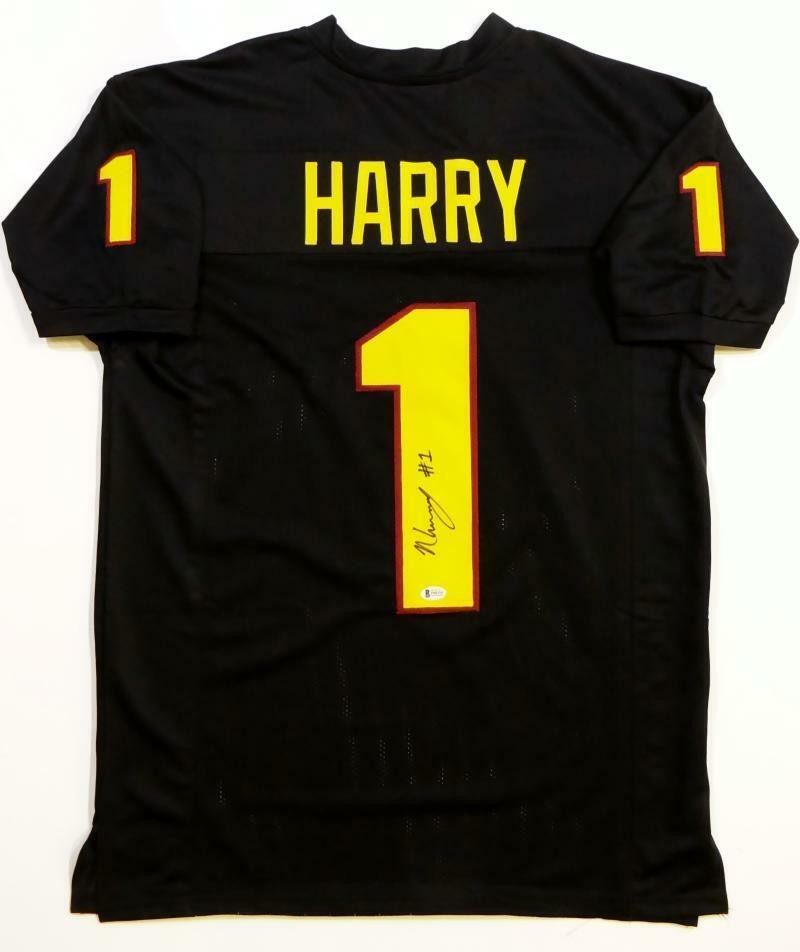 N'Keal Harry Signed Black College Style Jersey