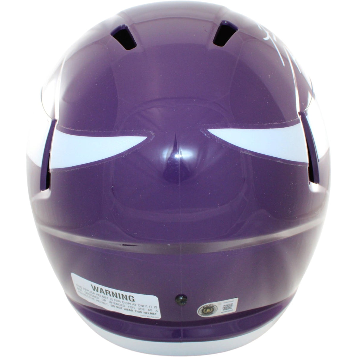 Fran Tarkenton Signed Minnesota Vikings Throwback Replica Helmet