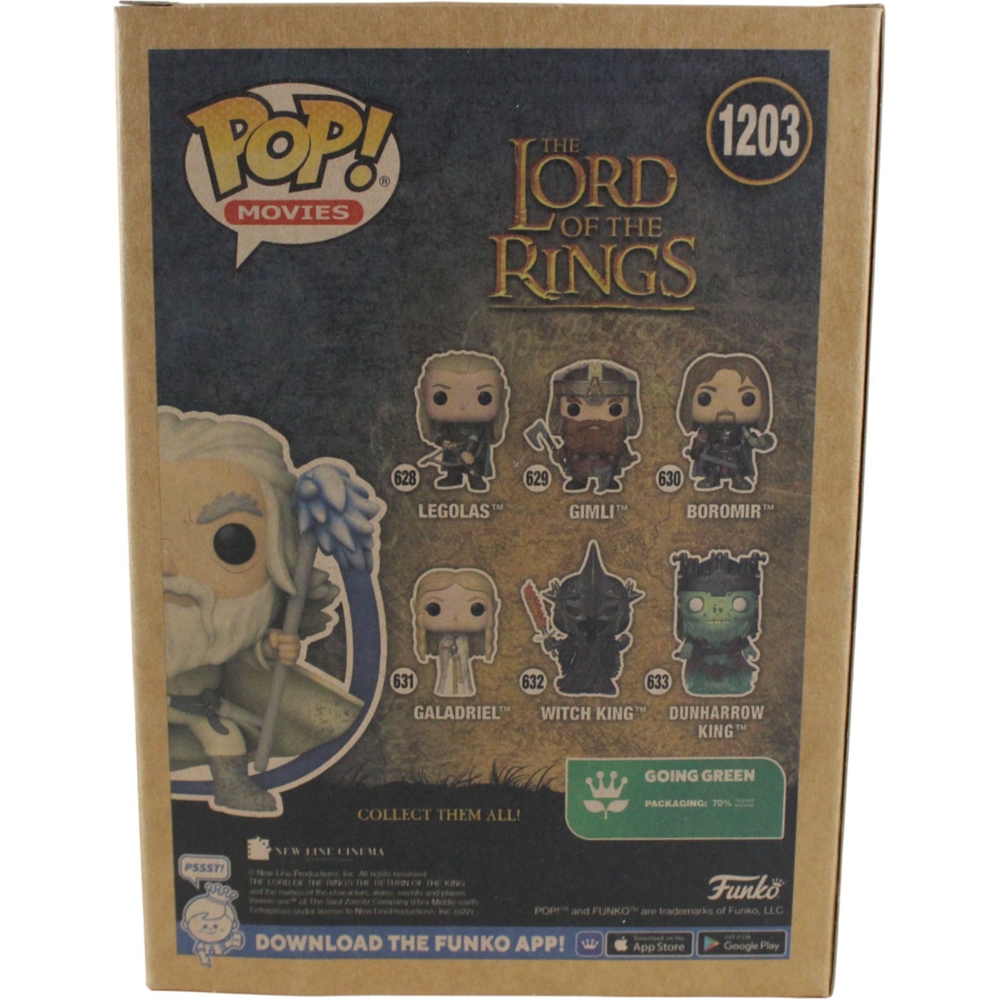 Ian McKellen Signed Gandalf Lord of the Rings Funko Pop! #1203