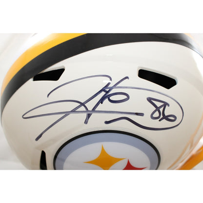 Hines Ward Signed Pittsburgh Steelers Full Size Replica Helmet Retro