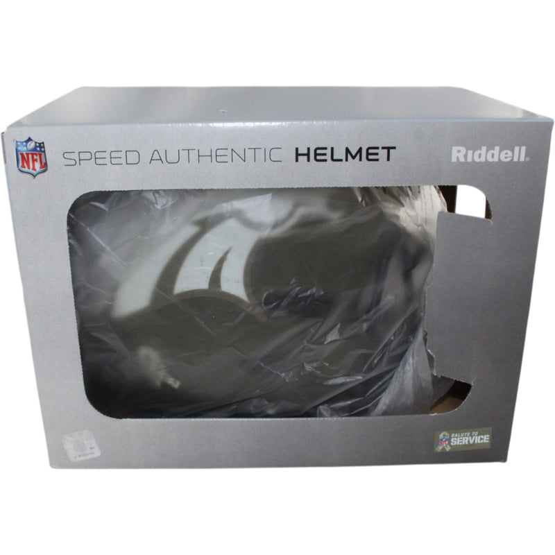 Bo Nix Denver Broncos Autographed Authentic Salute to Service Full Size Helmet