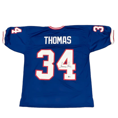 Thurman Thomas Signed Buffalo Bills Custom Autographed Jersey