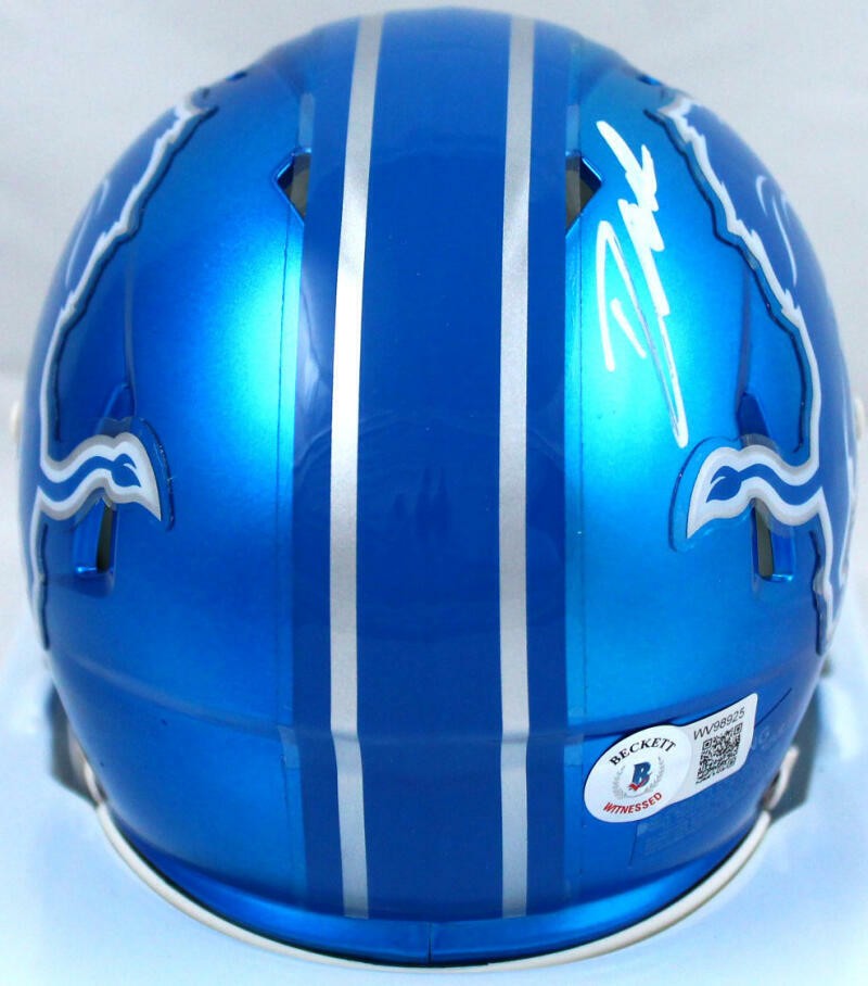 D'Andre Swift Signed Detroit Lions Flash Speed Mini Helmet