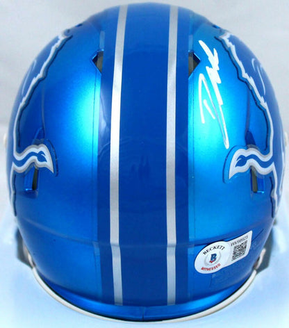 D'Andre Swift Signed Detroit Lions Flash Speed Mini Helmet