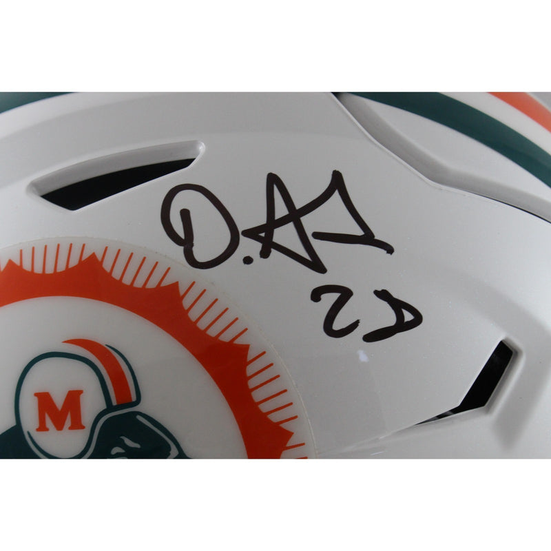 Devon Achane Miami Dolphins Autographed SpeedFlex Tribute Helmet