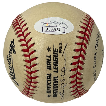 Mike Piazza Signed New York Mets Rawlings National League Baseball JSA
