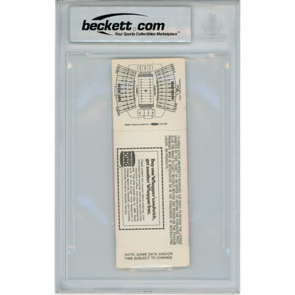 Deion Sanders Autographed Florida State Seminoles 1988 Ticket Stub (BAS)