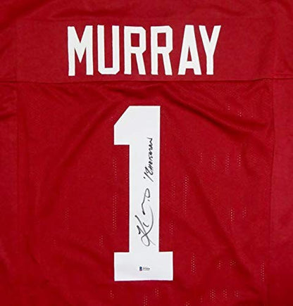 Kyler Murray Autographed Oklahoma Style Crimson Jersey "18 HT"