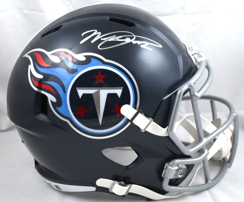 Will Levis Signed Tennessee Titans Full Size Speed Helmet - Silver Edition