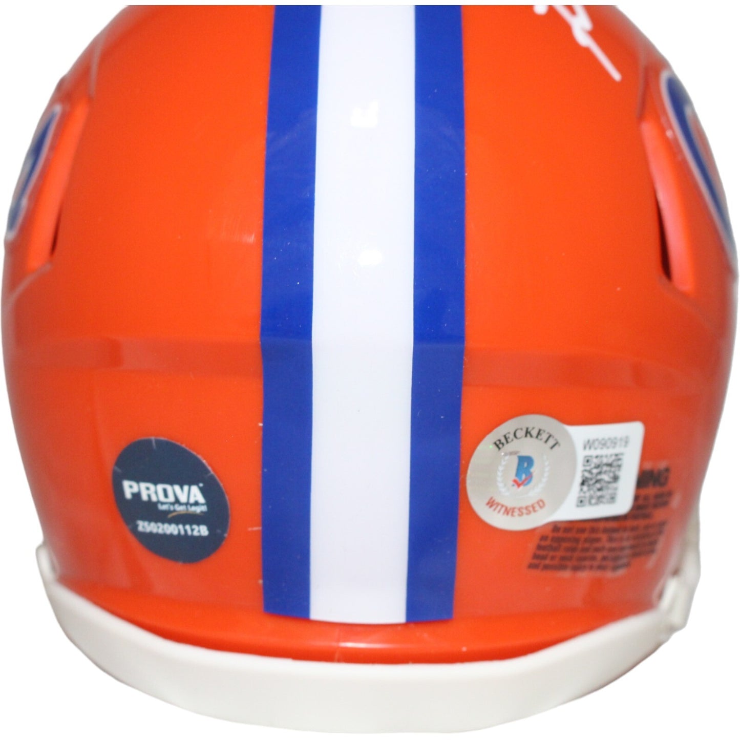 Fred Taylor Autographed Florida Gators Orange Speed Mini Helmet