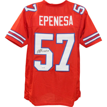 AJ Epenesa Autographed Custom Football Jersey