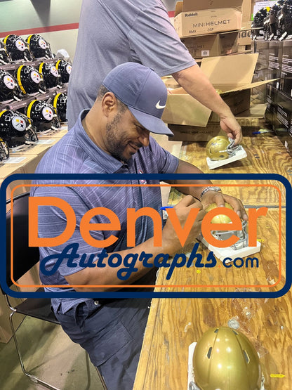 Jerome Bettis Autographed Notre Dame Fighting Irish Mini Helmet Beckett