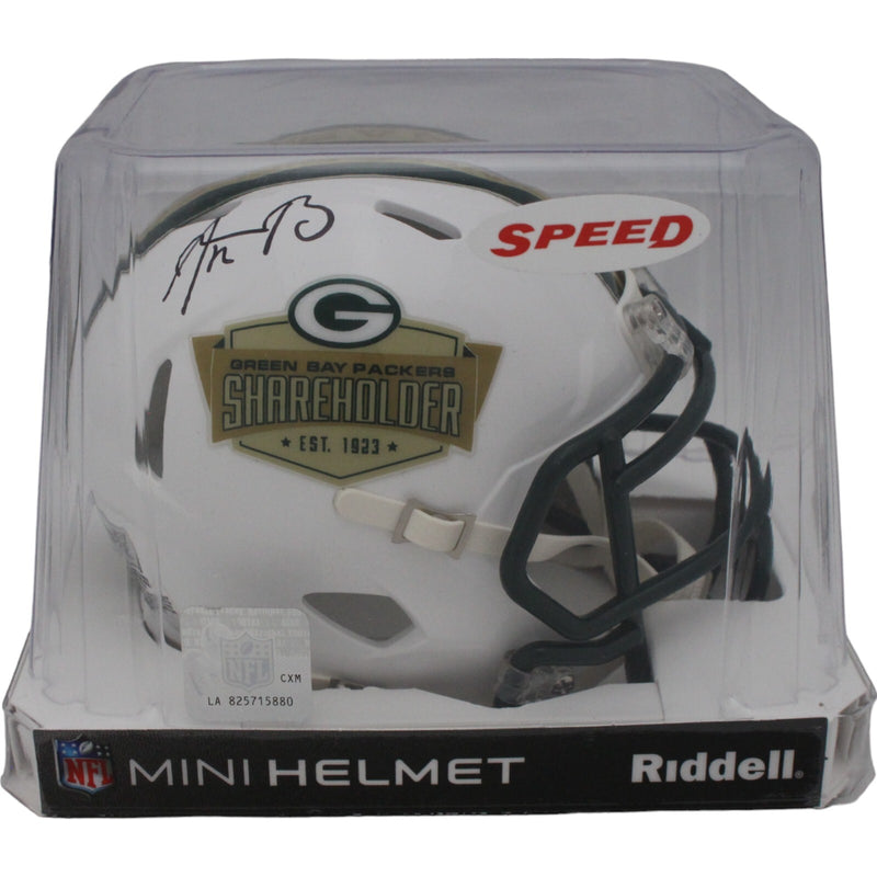 Aaron Rodgers Autographed Green Bay Packers Mini Helmet