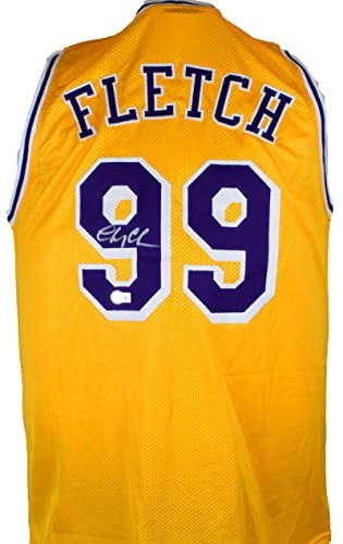 Chevy Chase Autographed Gold Fletch Basketball Jersey