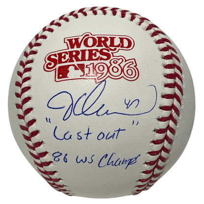 Jesse Orosco Autographed 1986 World Series Logo Baseball (2 Inscriptions)