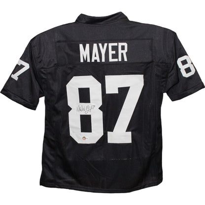 Michael Mayer Autographed Pro Style Black Jersey (Beckett BAS)