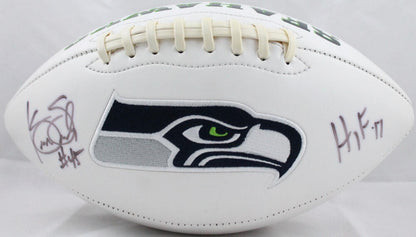 Kenny Easley Signed Seattle Seahawks Logo Football HOF 17
