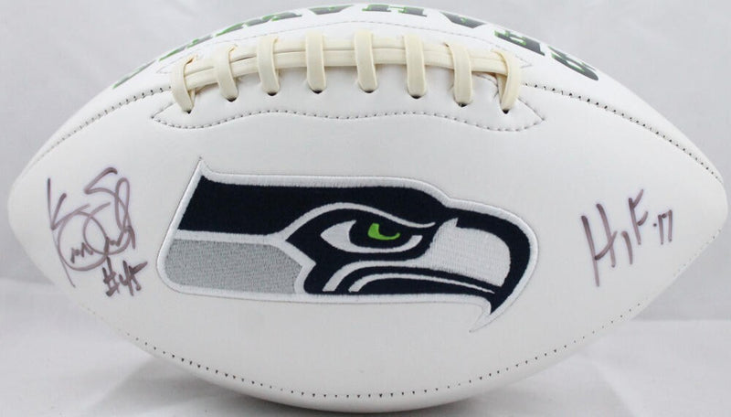 Kenny Easley Signed Seattle Seahawks Logo Football HOF 17