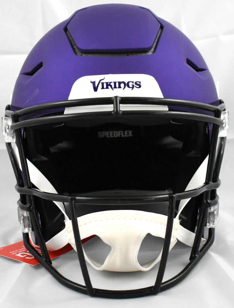 Justin Jefferson Autographed Minnesota Vikings Full Size SpeedFlex Helmet