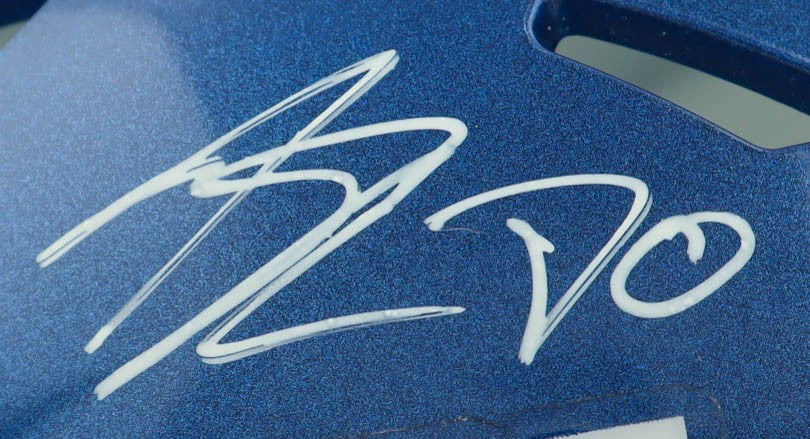 Jeremy Shockey Autographed New York Giants Mini Helmet