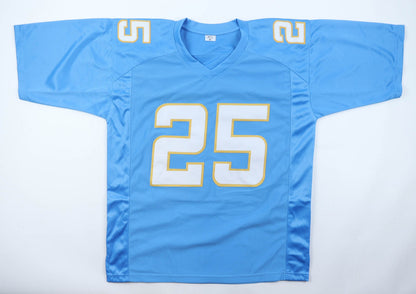Junior Colson Signed Los Angeles Chargers Light Blue Jersey