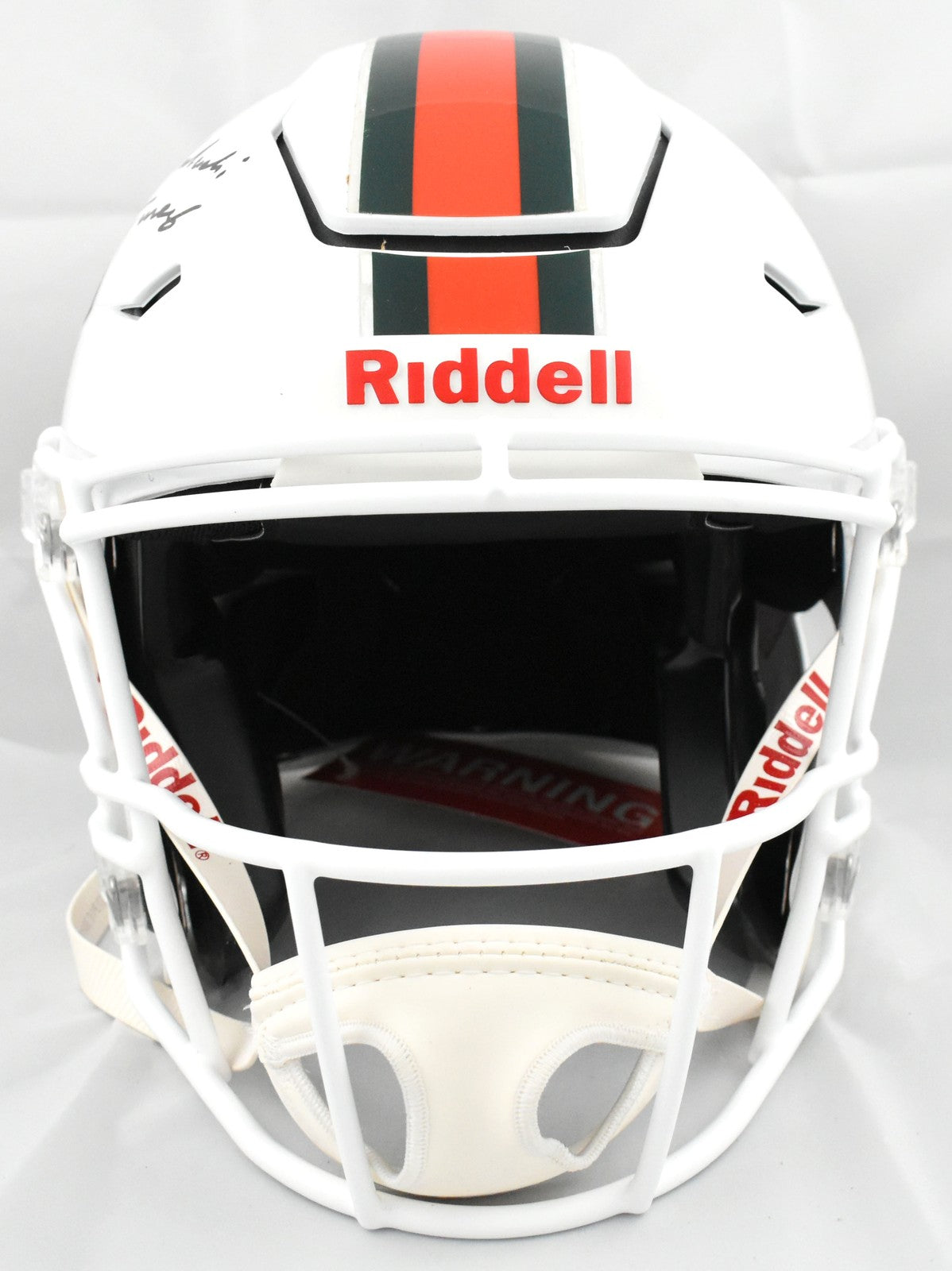 Malachi Toney Autographed Miami Hurricanes Full Size Speedflex Helmet