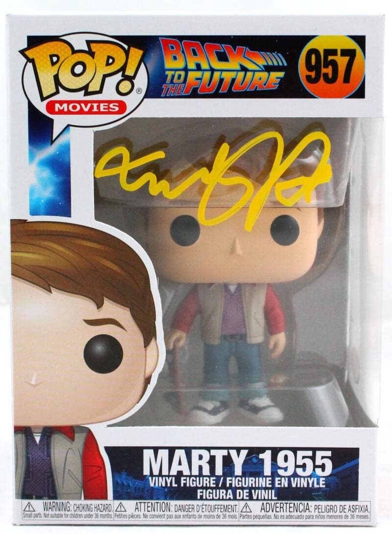 Michael J. Fox Signed Back to the Future Marty 1955 Funko Pop #957