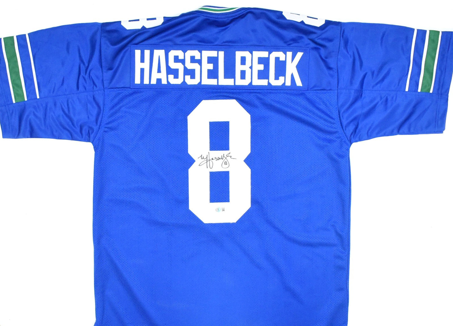Matt Hasselbeck Autographed Jersey - Seattle Seahawks Light Blue