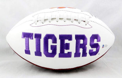 Brian Dawkins Signed Clemson Tigers Logo Football - Black Edition