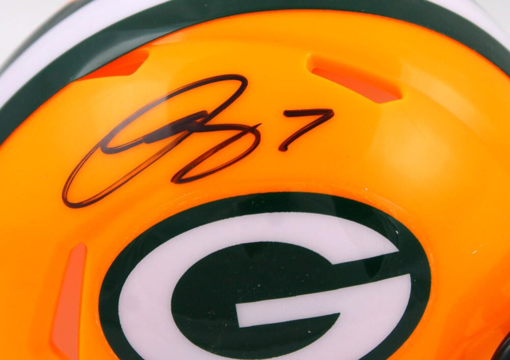 Quay Walker Signed Green Bay Packers Speed Mini Helmet - Black