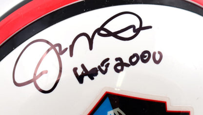 Joe Montana Signed NFL Hall of Fame Black Mini Helmet (HOF Inscription)