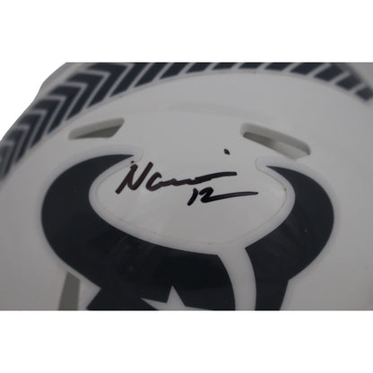 Nico Collins Signed Houston Texans 2024 Salute to Service Mini Helmet (Beckett)