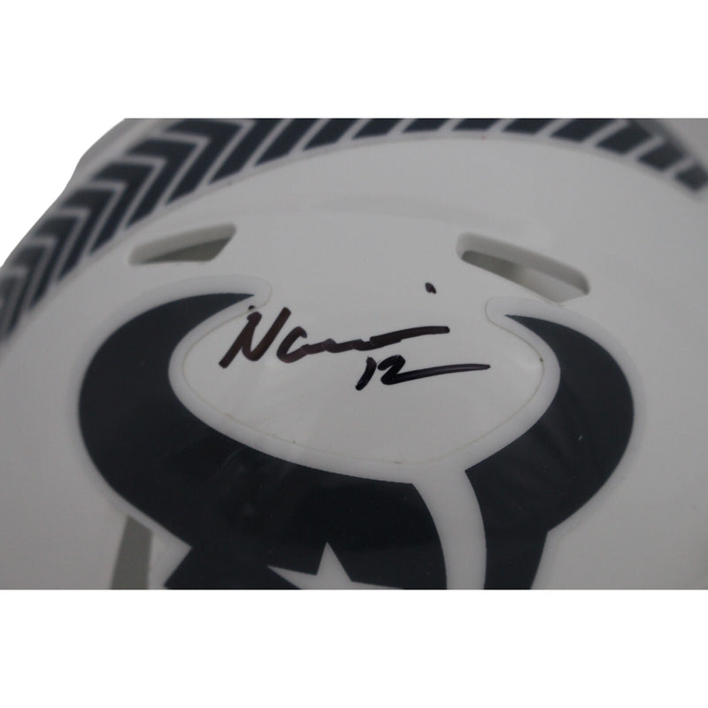 Nico Collins Signed Houston Texans 2024 Salute to Service Mini Helmet (Beckett)