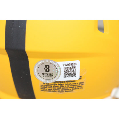 Pat Freiermuth Pittsburgh Steelers Autographed 2025 Alternate Mini Helmet