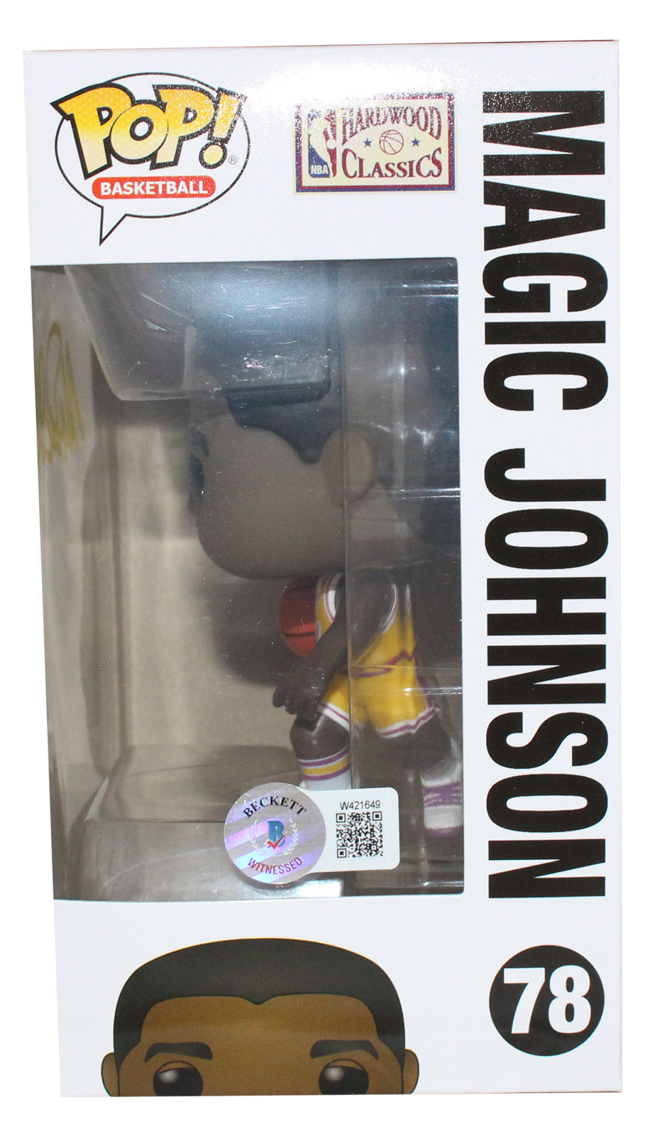 Magic Johnson Signed LA Lakers Funko Pop! #78 Beckett COA