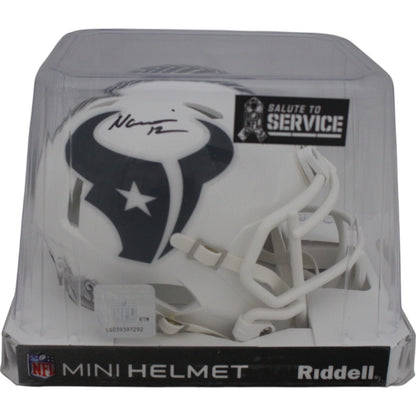 Nico Collins Signed Houston Texans 2024 Salute to Service Mini Helmet (Beckett)