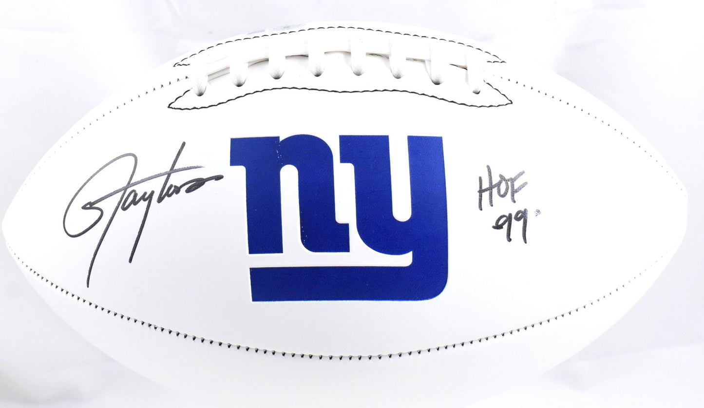 Lawrence Taylor Signed New York Giants Logo Football - HOF Inscribed