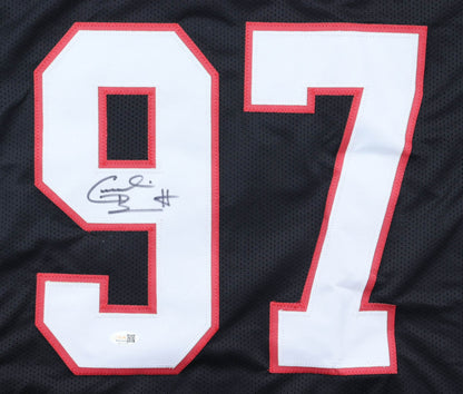 Cornelius Bennett Autographed Atlanta Falcons Black Custom Jersey