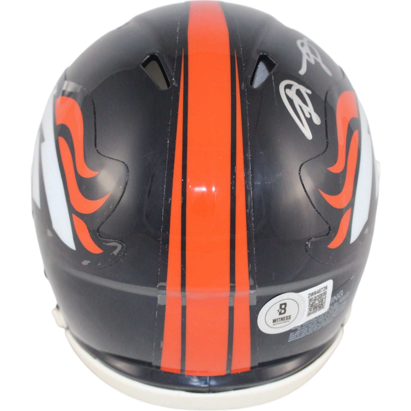 Shannon Sharpe Denver Broncos Autographed Throwback Speed Mini Helmet