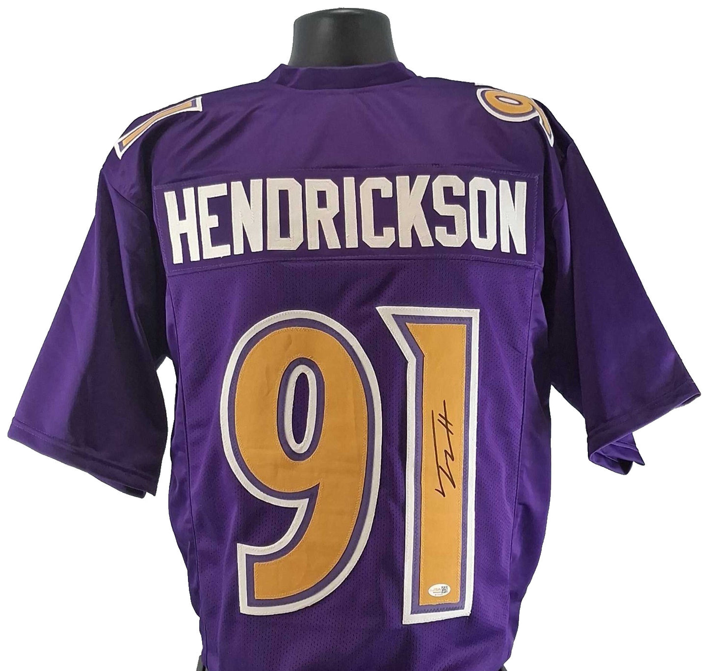 Trey Hendrickson Autographed Baltimore Ravens Purple Alternate Custom Jersey