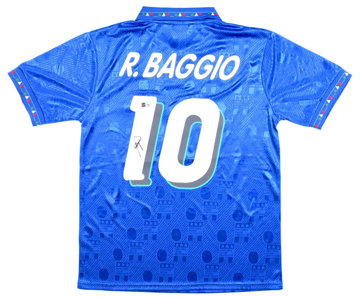 Roberto Baggio Signed Italy National Team Home Jersey