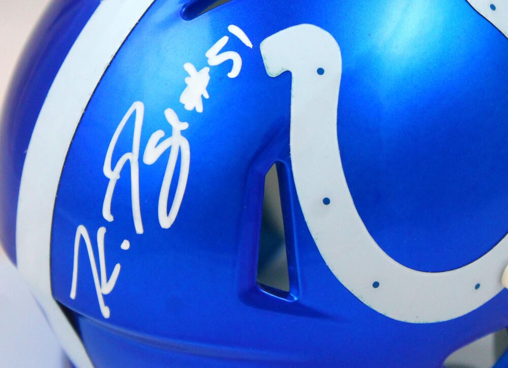 Kwity Paye Signed Indianapolis Colts Flash Speed Mini Helmet